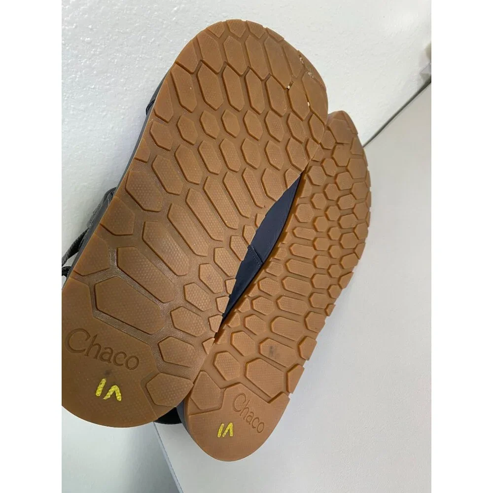 Chaco Men Adjustable Strap Hiking Sandals Size 11 Gray Gum Sole‎ Outdoor Camping